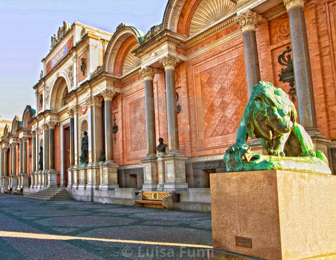 "Copenhagen, Denmark, Ny Carlsberg Glyptotek main entrance" stock image