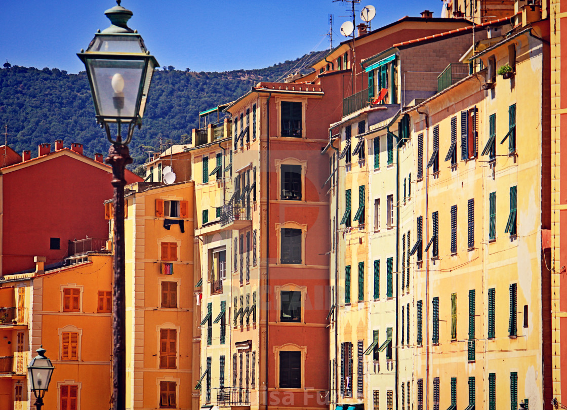 "Houses in Camogli" stock image