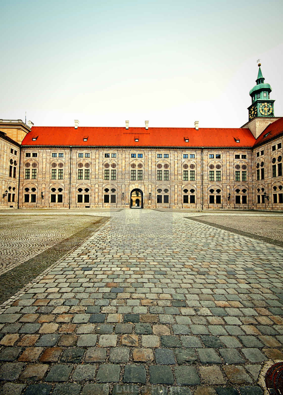 "Munich, Residenz Palace, yard" stock image