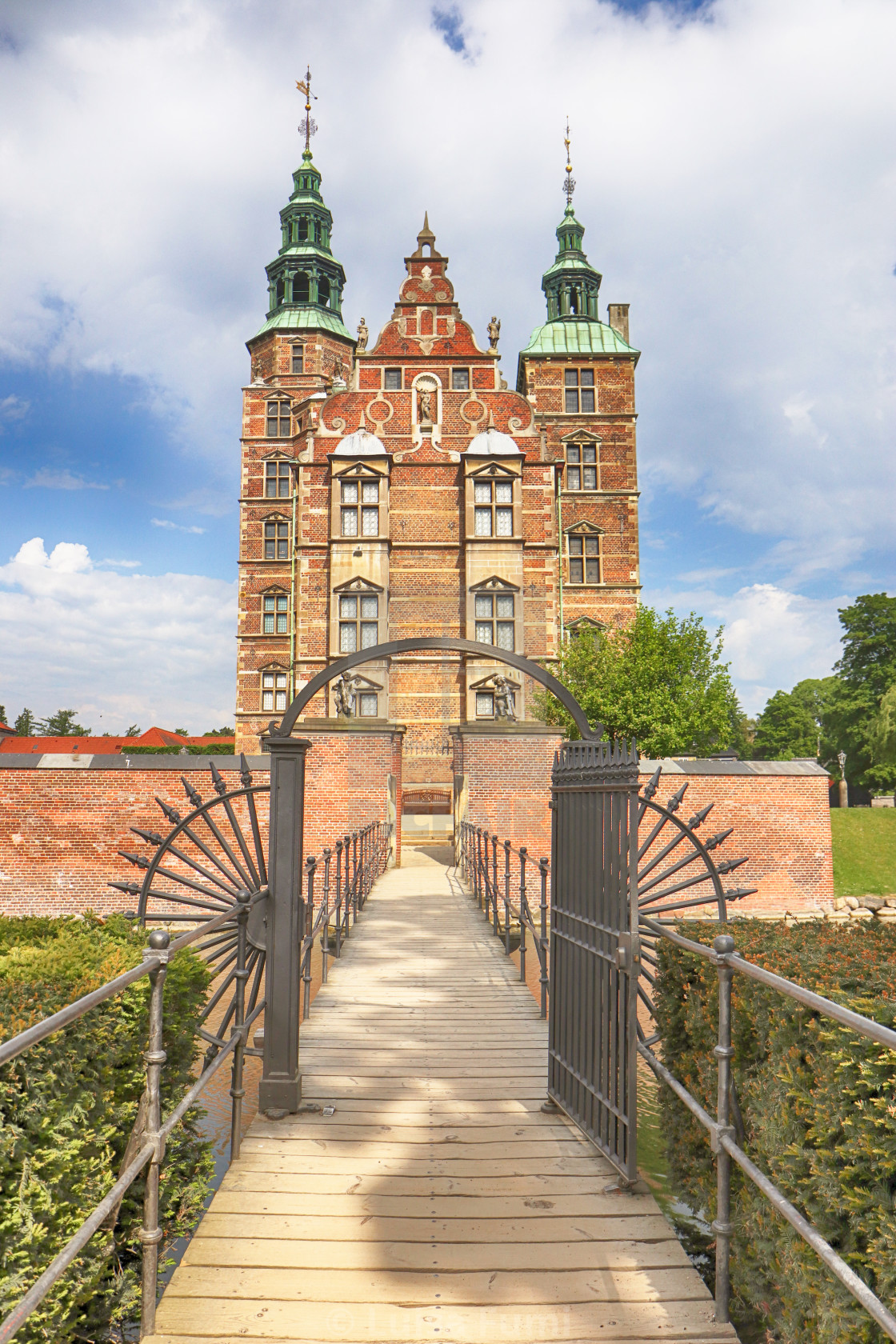 "COPENHAGEN, DENMARK -beautiful view of Rosenborg castle" stock image