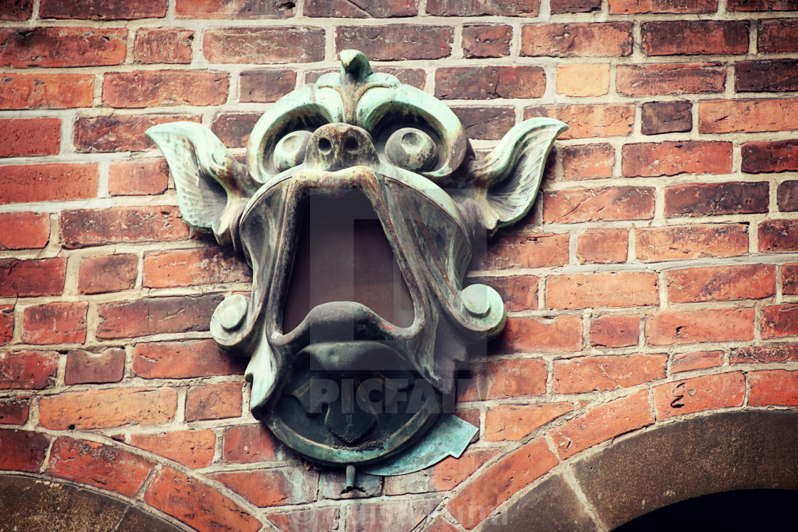 "COPENHAGEN, DENMARK - Ny Carlsberg brewhouse architectural detail" stock image