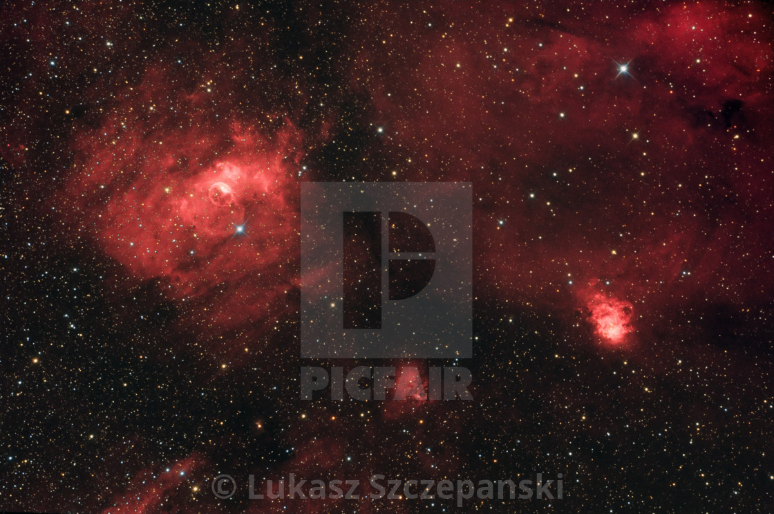 "Deep space object Bubble Nebula (NGC 7635)" by Lukasz Szczepanski - $15.55 "Deep space object Bubble Nebula (NGC 7635)" stock image