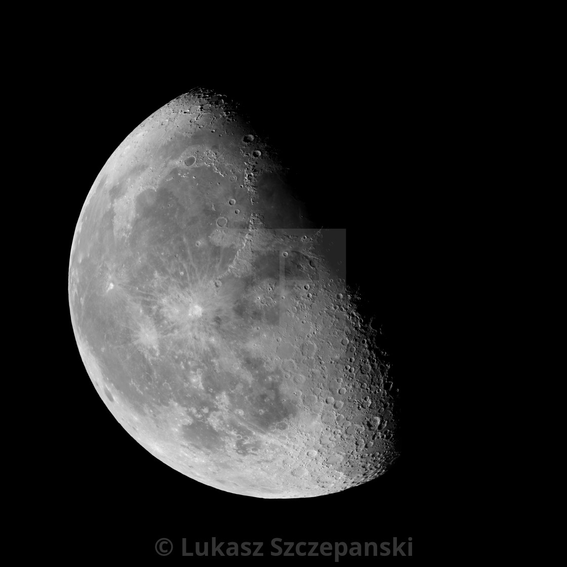"Waning gibbous Moon against black sky" by Lukasz Szczepanski - $36.47 "Waning gibbous Moon against black sky" stock image