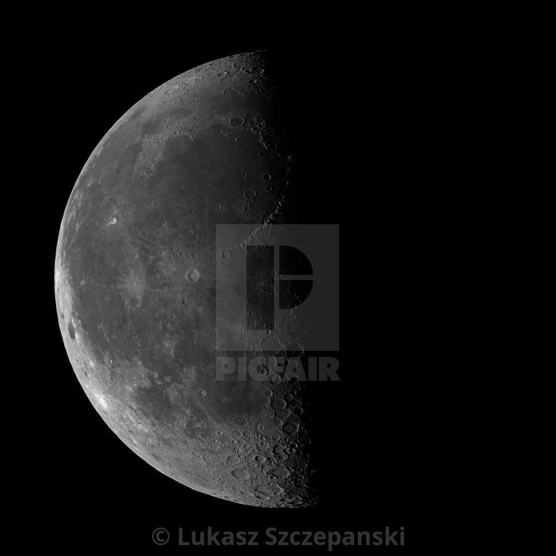 "Last quarter Moon on black sky background" by Lukasz Szczepanski - $36.47 "Last quarter Moon on black sky background" stock image
