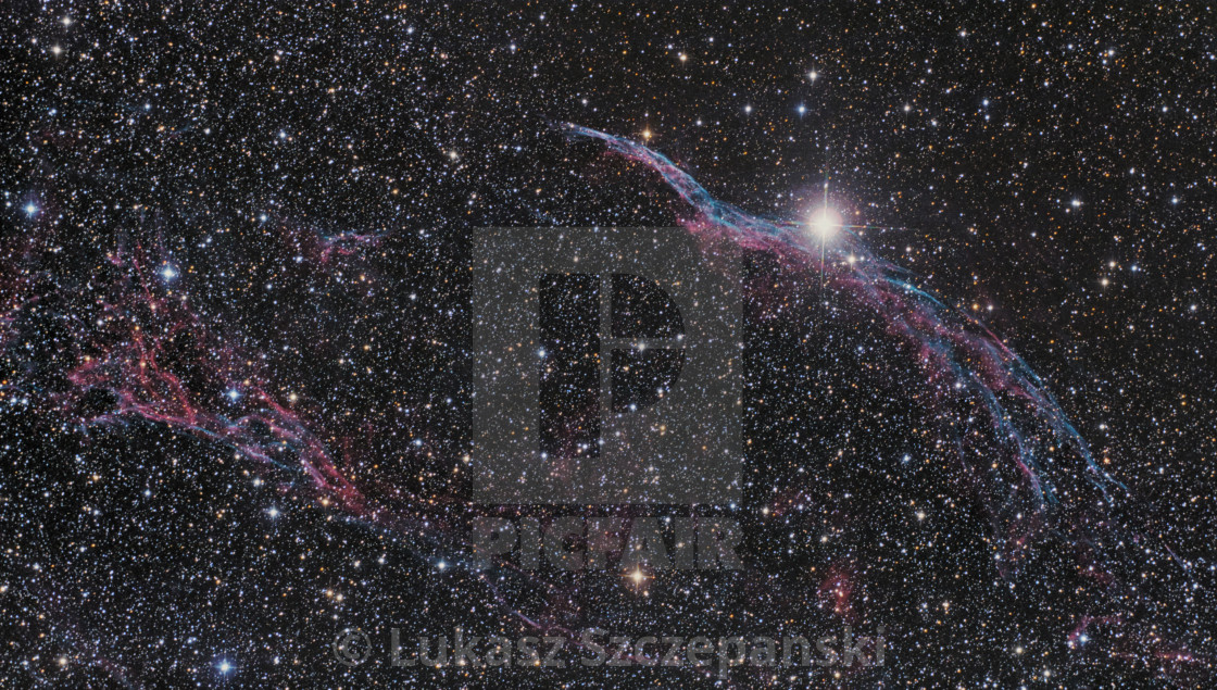 "Deep space: Veil nebula (NGC 6960) in Constellation Swan" by Lukasz Szczepanski - $20.81 "Deep space: Veil nebula (NGC 6960) in Constellation Swan" stock image