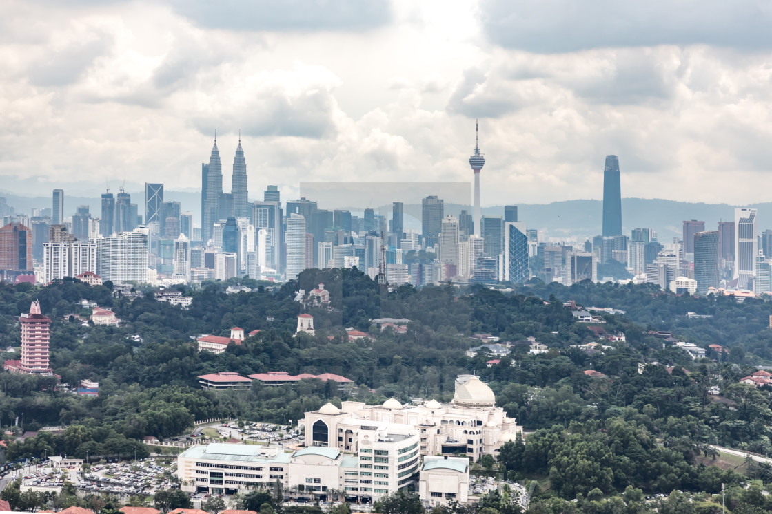 "Skyline Kuala Lumpur" stock image