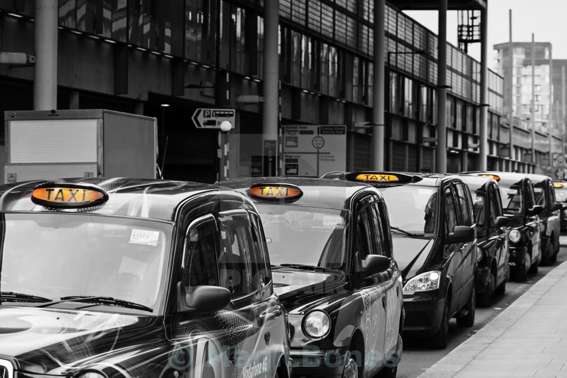 "Taxi Queue" stock image