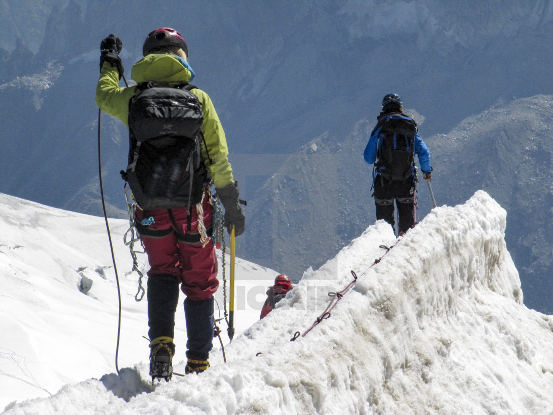 "Snow Trekking 4" stock image