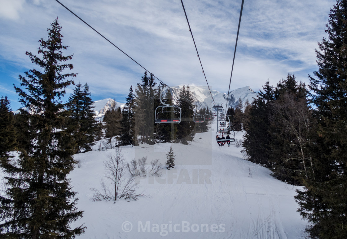 "Ski Lifts 3" stock image