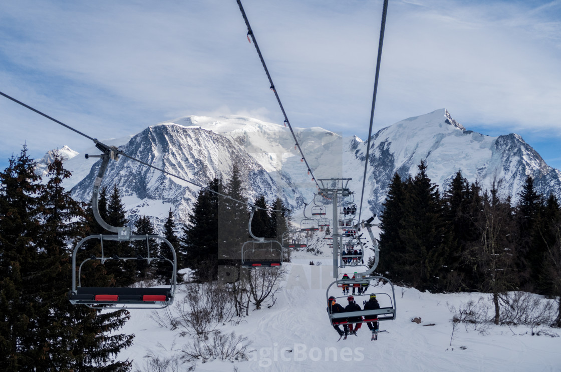 "Ski Lifts 2" stock image