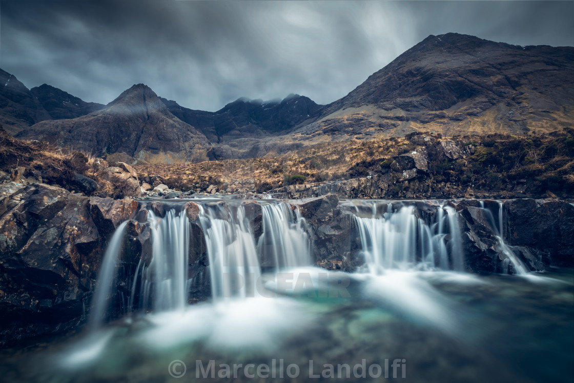 "Fairy Pools, Isle of Skye, Scotland, United Kingdom" stock image