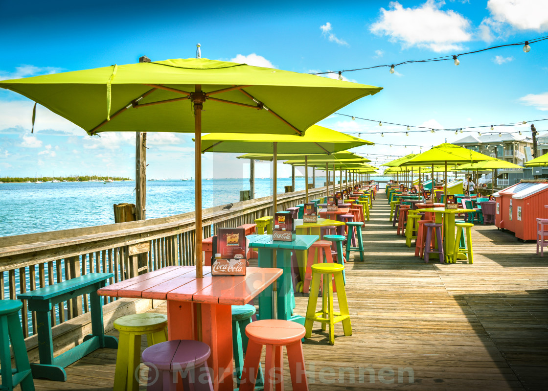 "Colorful Pier" stock image