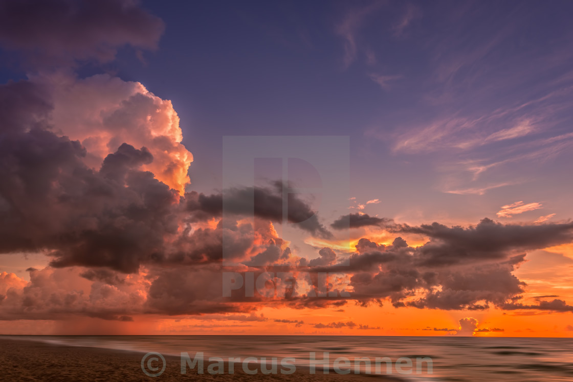 "Miami South Beach sunrise" stock image