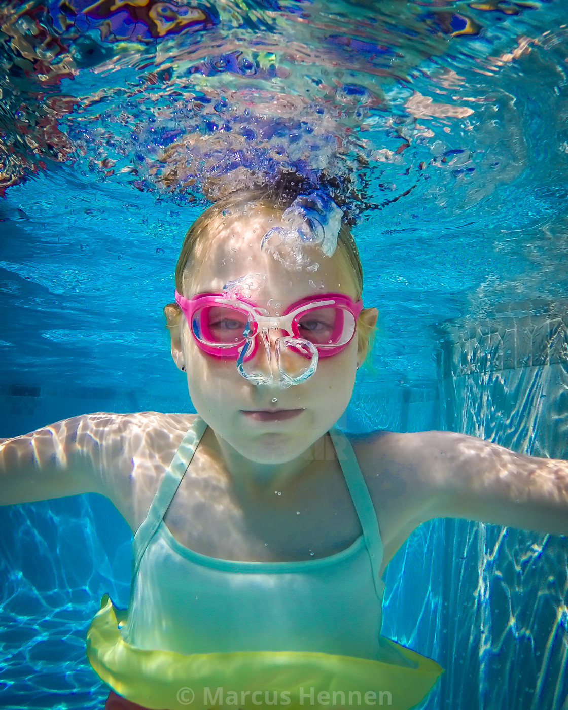 "Underwater portrait" stock image