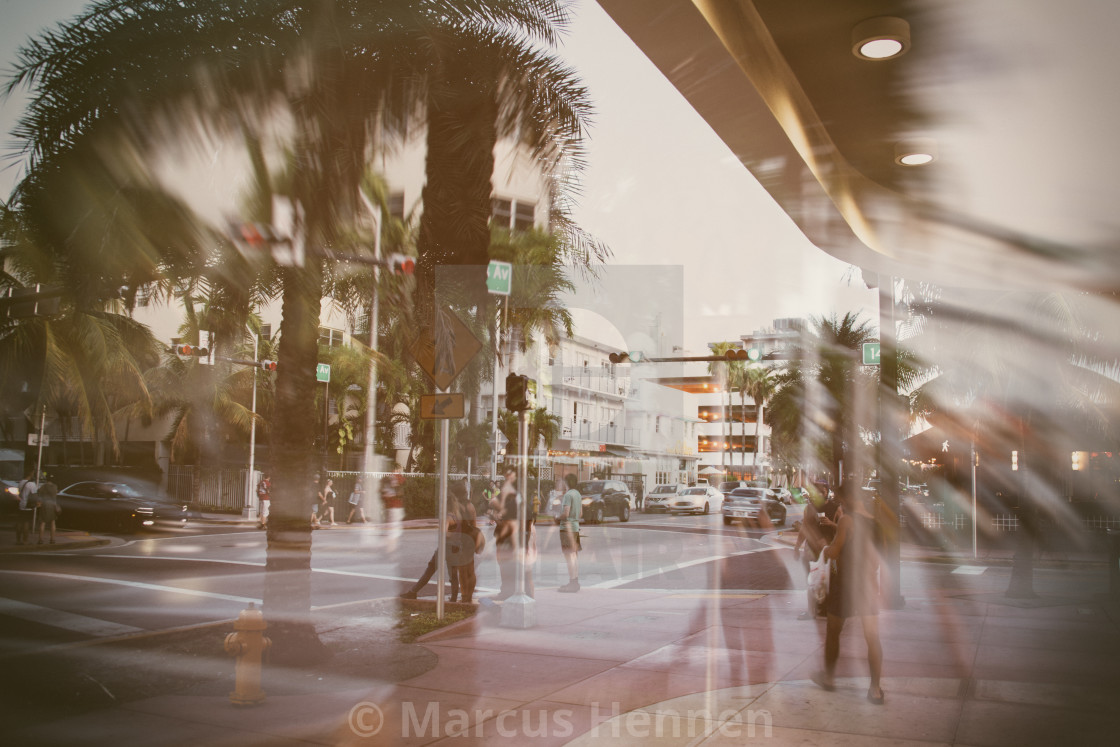 "The crowd is moving" stock image