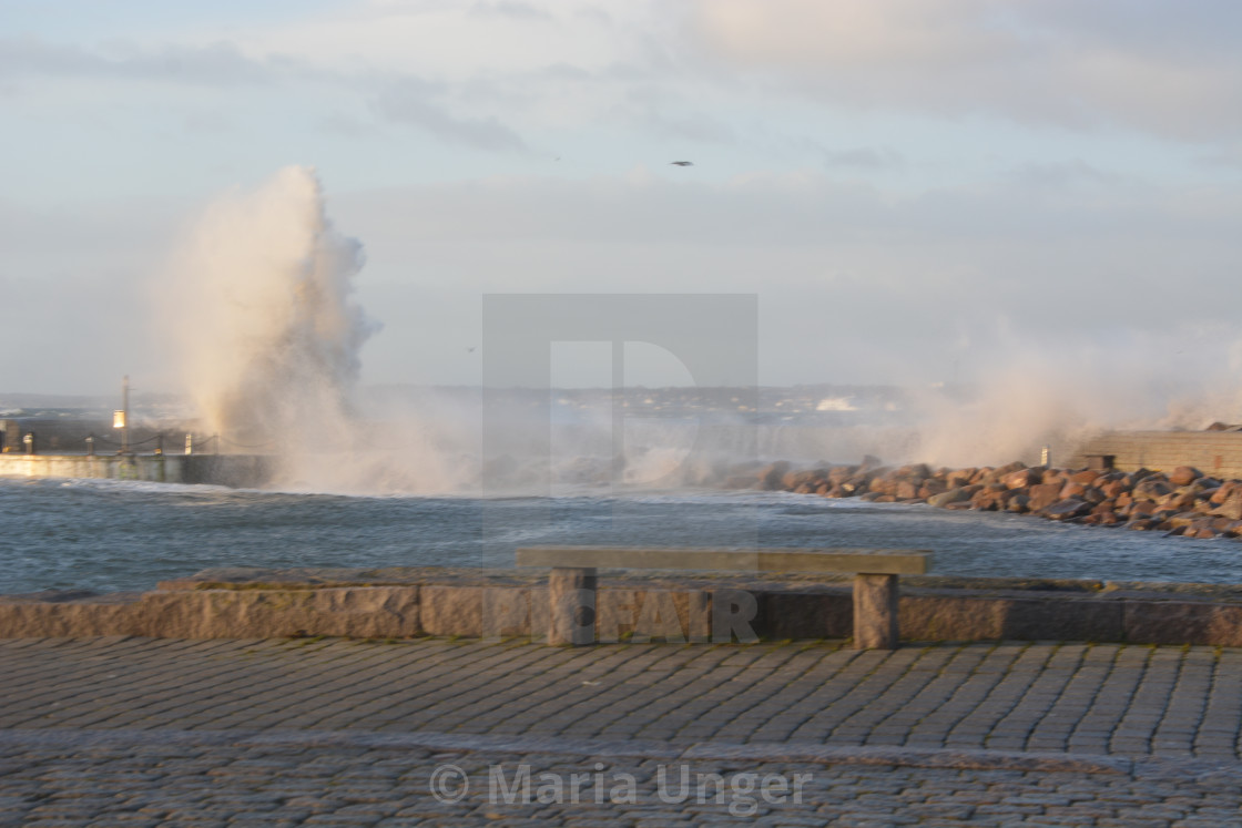 "The force of a storm" stock image