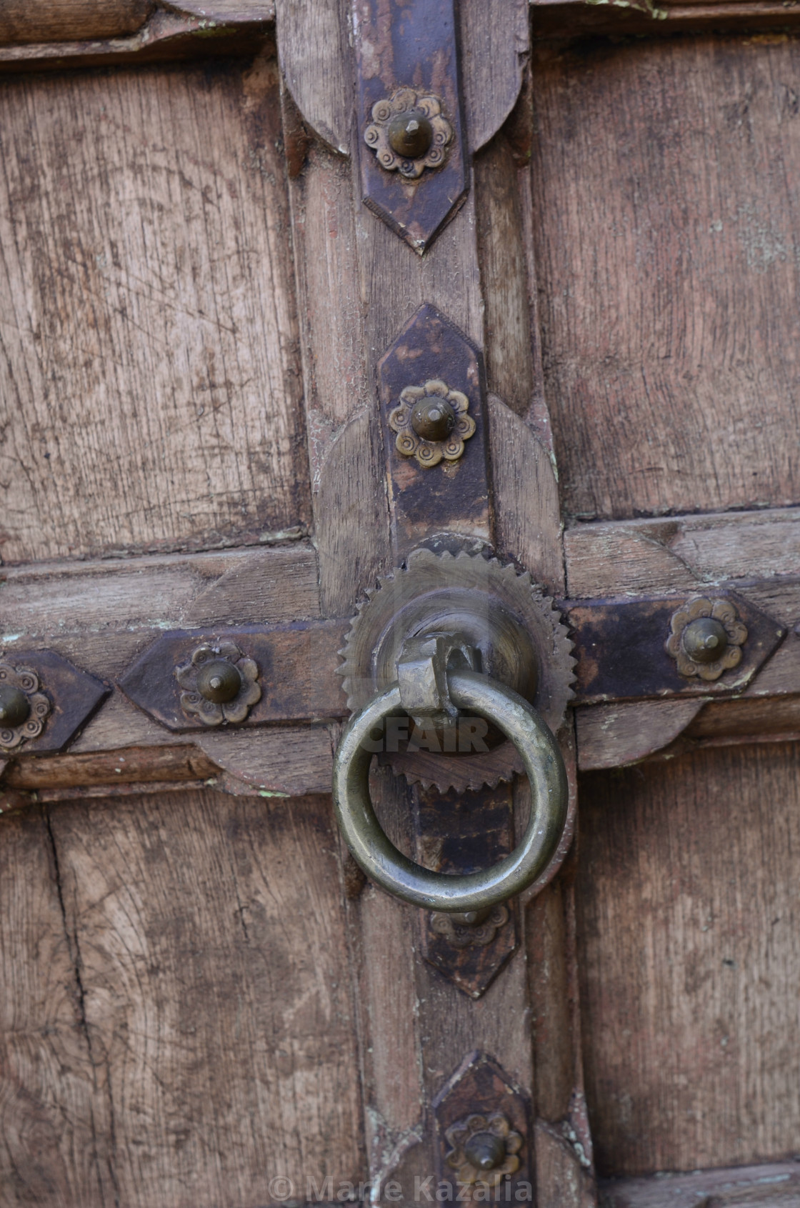 "rustic old wood door with antique metalwork details Baja, Mexico" by Marie Kazalia - $15.16 "rustic old wood door with antique metalwork details Baja, Mexico" stock image