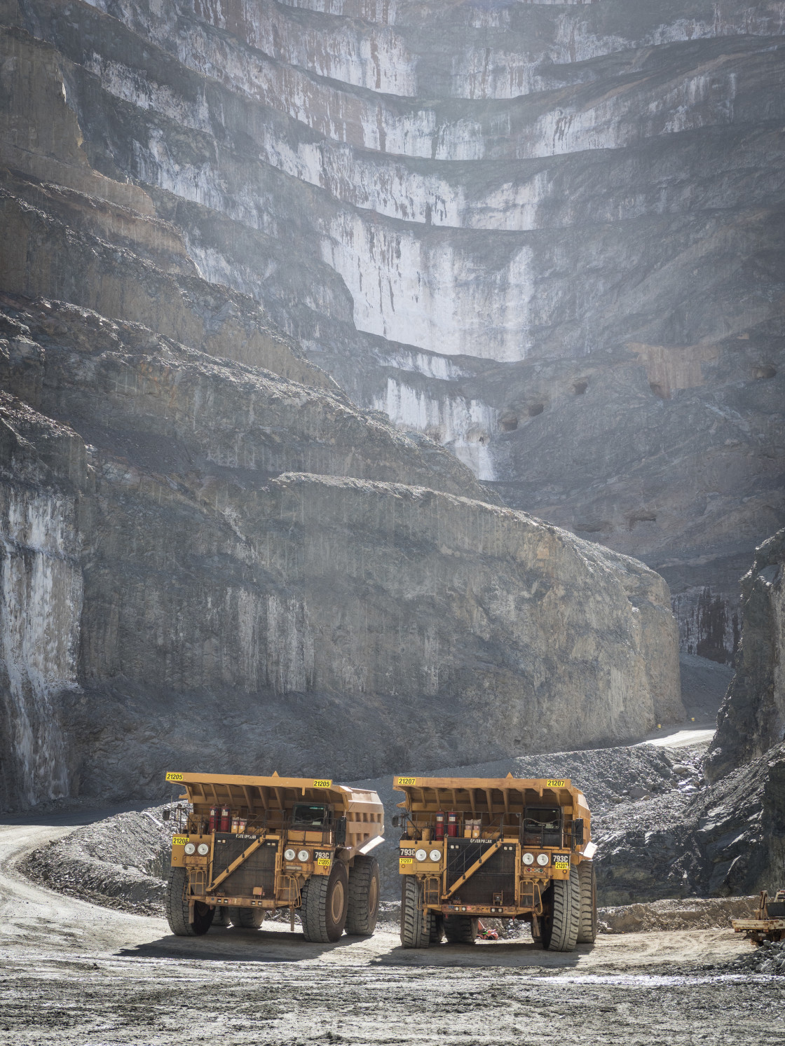 "Mine Trucks" stock image