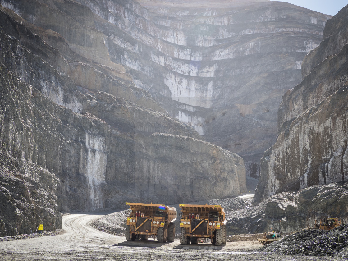 "Mine Trucks" stock image