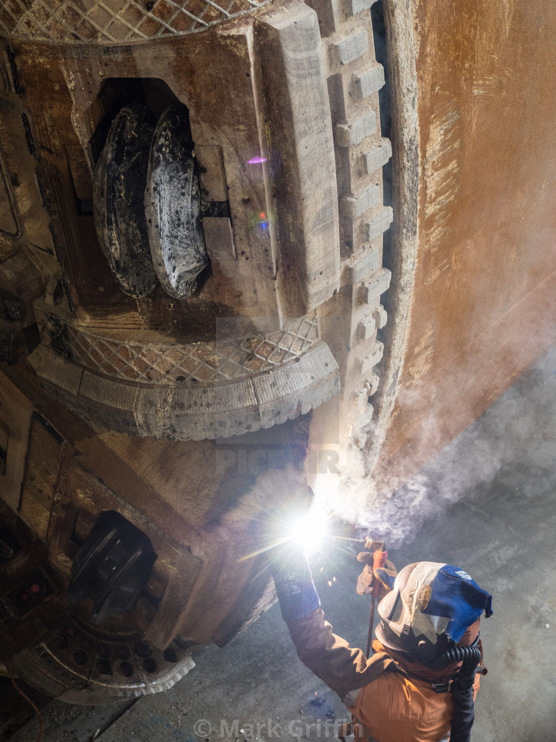 "TBM Welder" stock image