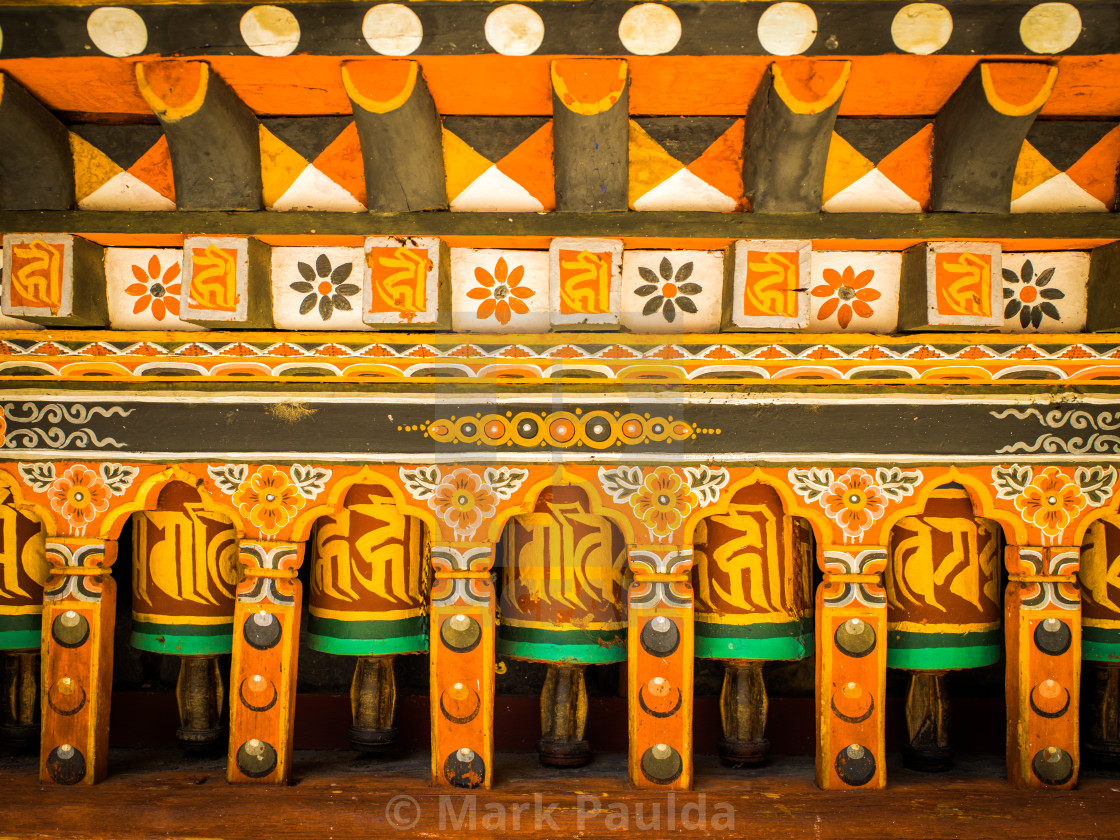 "Buddhist Prayer Wheels" by Mark Paulda - $37.64 "Buddhist Prayer Wheels" stock image