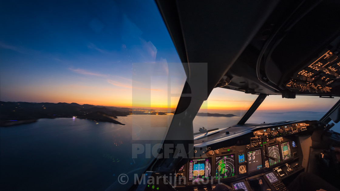 "Approaching Ibiza" stock image