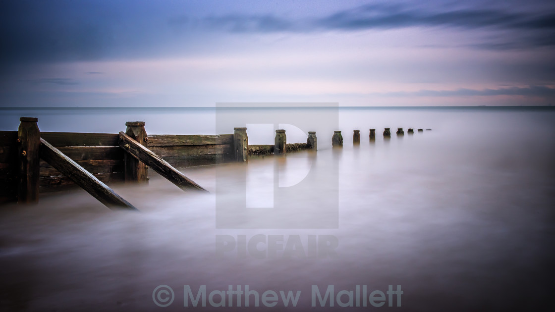 "Calm Breakwater View" stock image