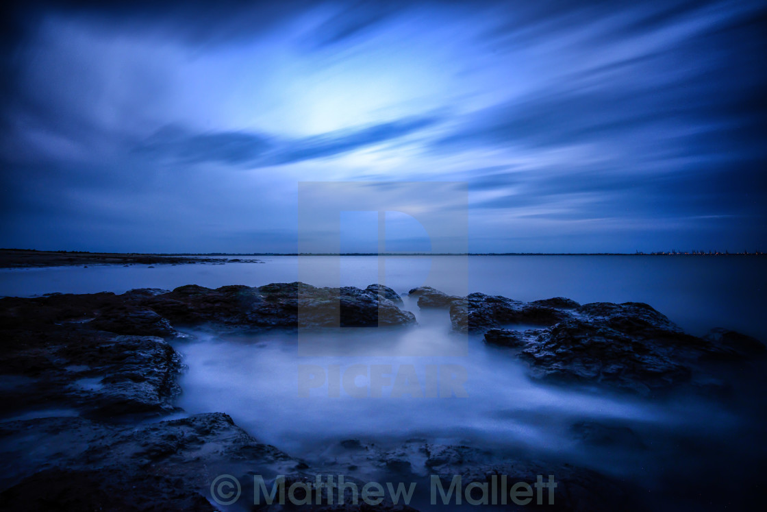 "Blue Hour" stock image