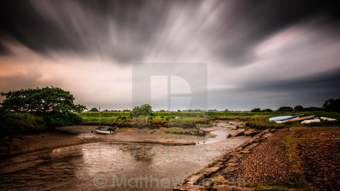 "Todays Approaching Storm at Beaumont" stock image