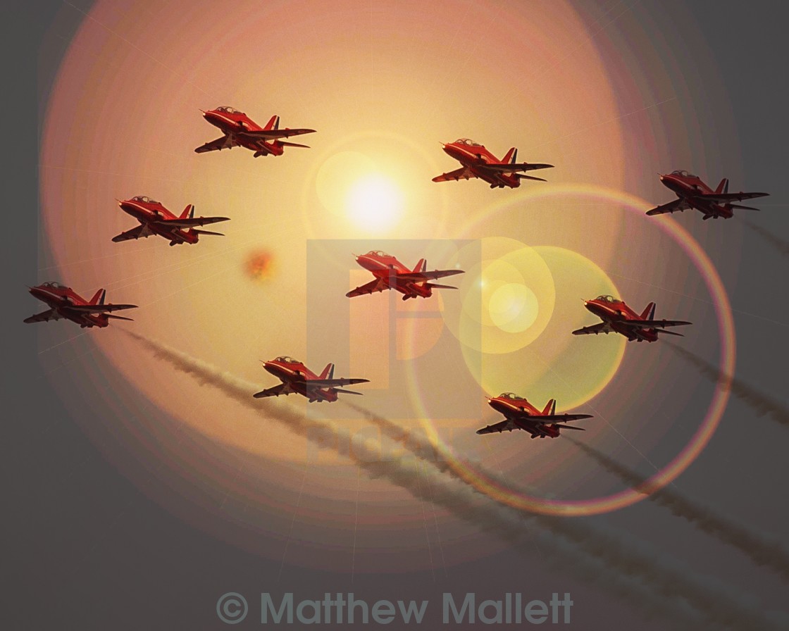 "Red Arrow Formation" stock image