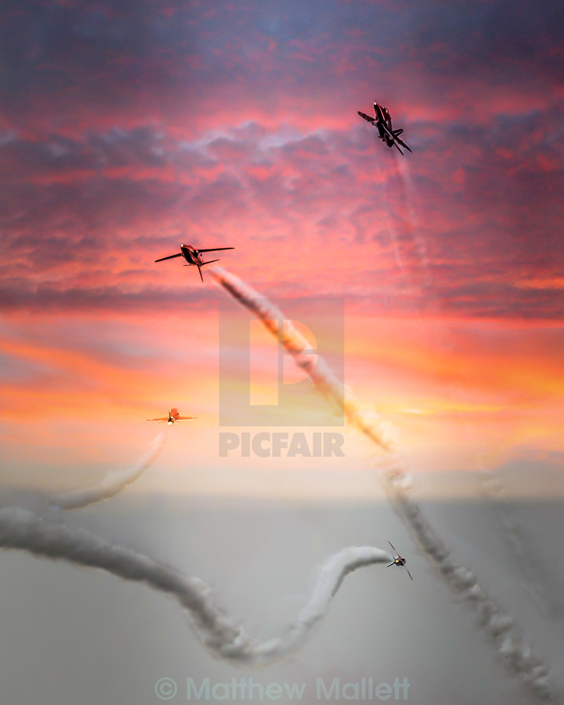 "Red Arrows Eye View" stock image