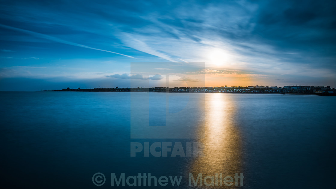 "Sunset Towards Frinton And Walton" stock image