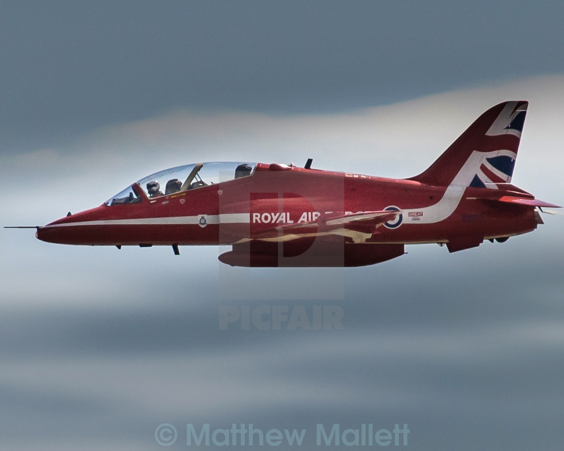 "Red Arrow Pilots View" stock image