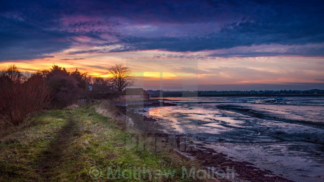 "Last moments of Sunset" stock image