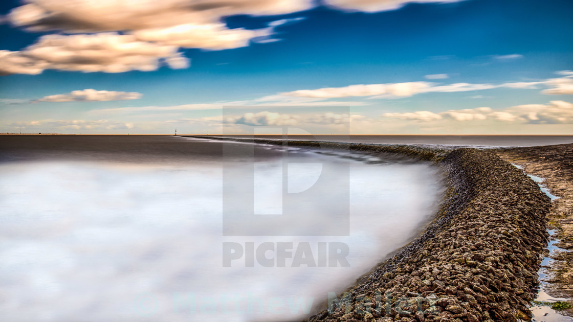 "Harwich Breakwater" stock image