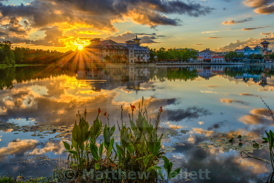 "Celebration Orlando Sunset Heaven" stock image