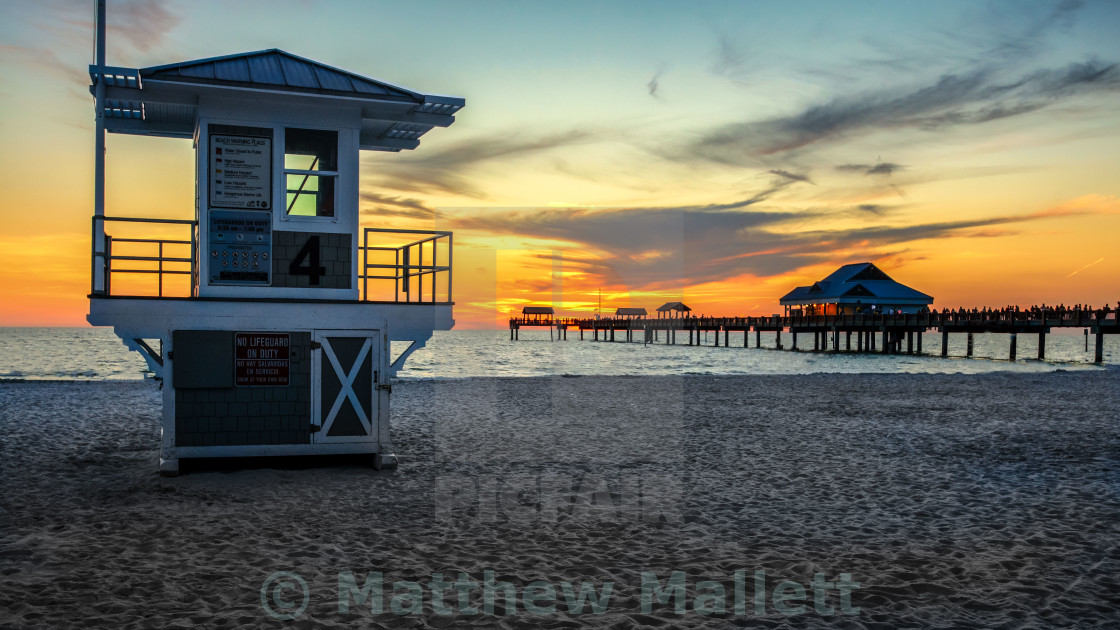 "End Of A Sunny Clearwater Day" stock image