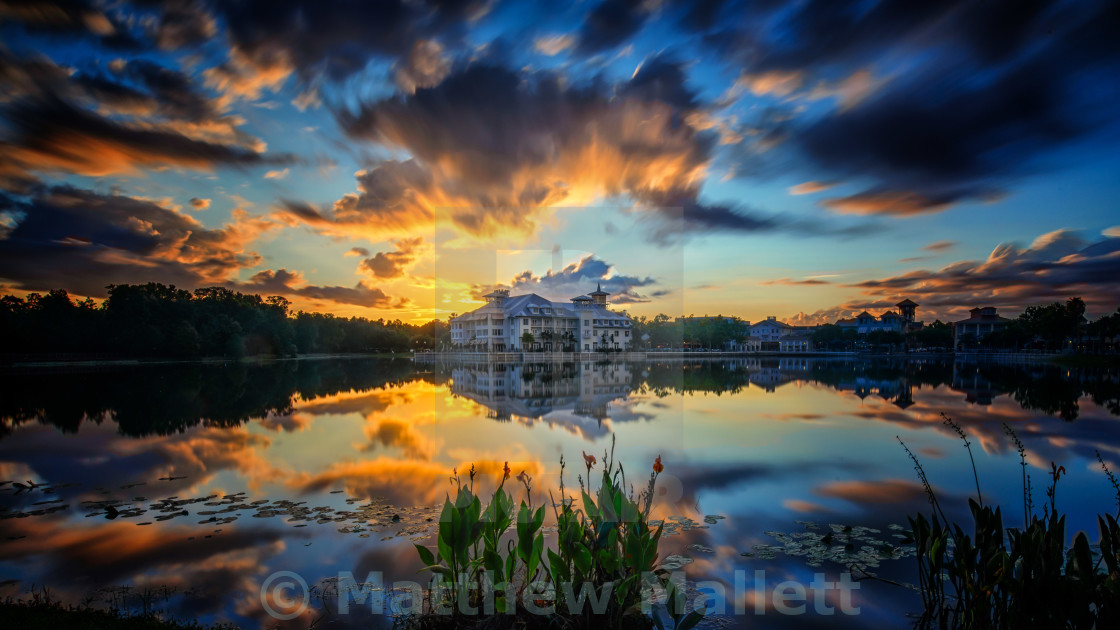 "Fast Moving Celebration Sunset" stock image