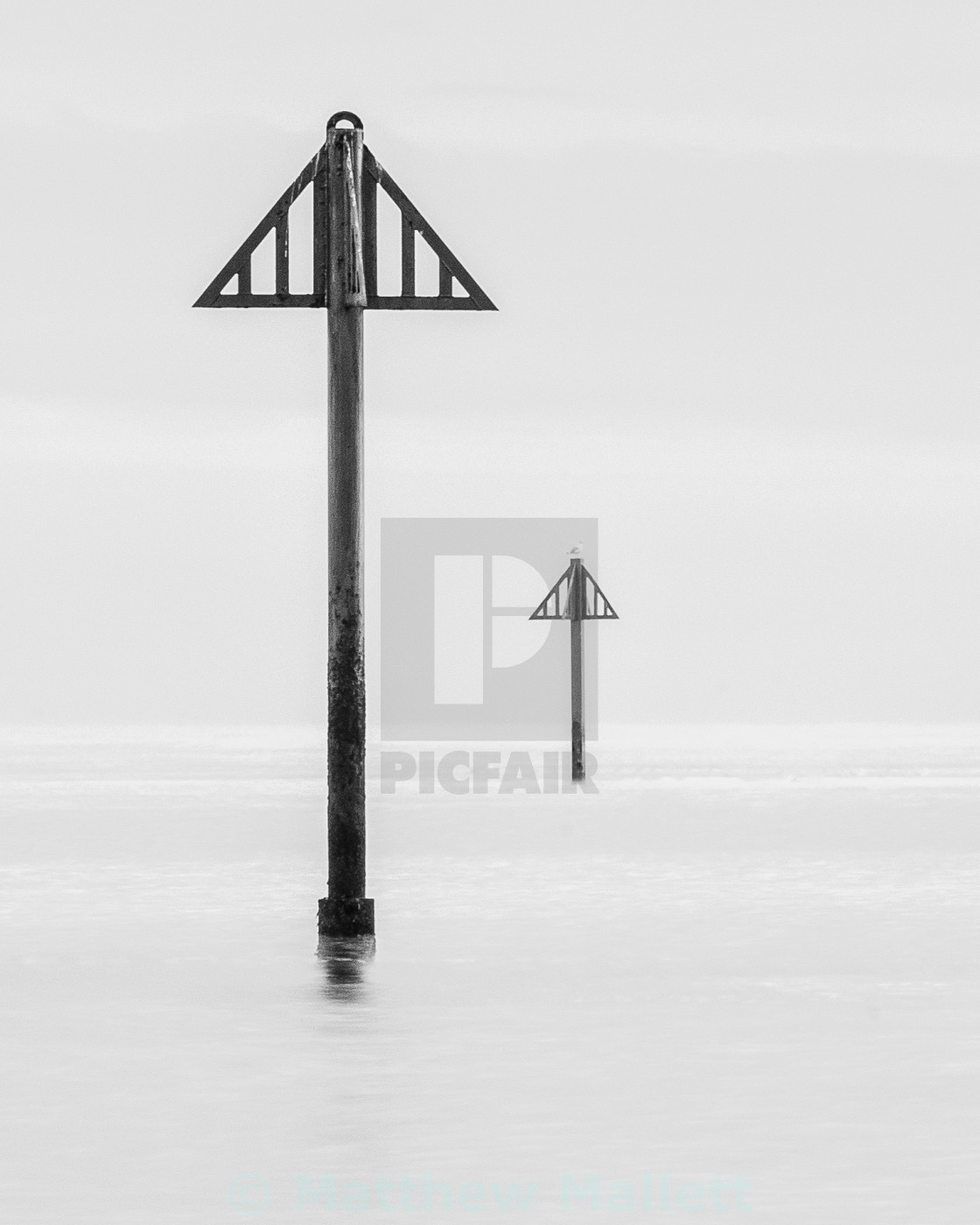 "Simply Seaside Markers and seagull" stock image