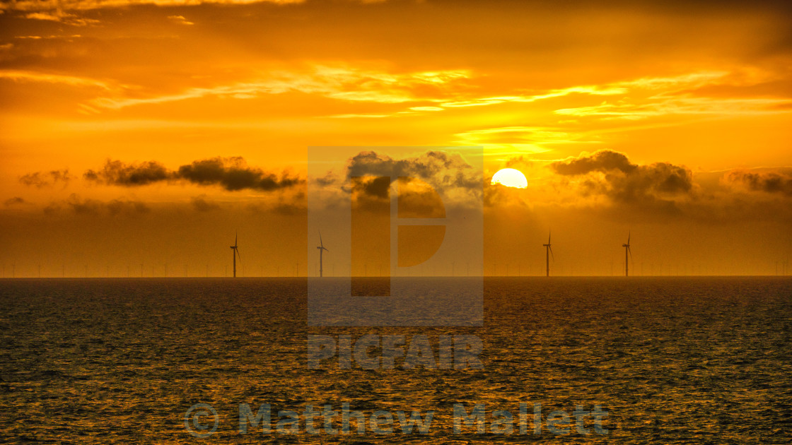 "Clacton On Sea November Sunrise" stock image