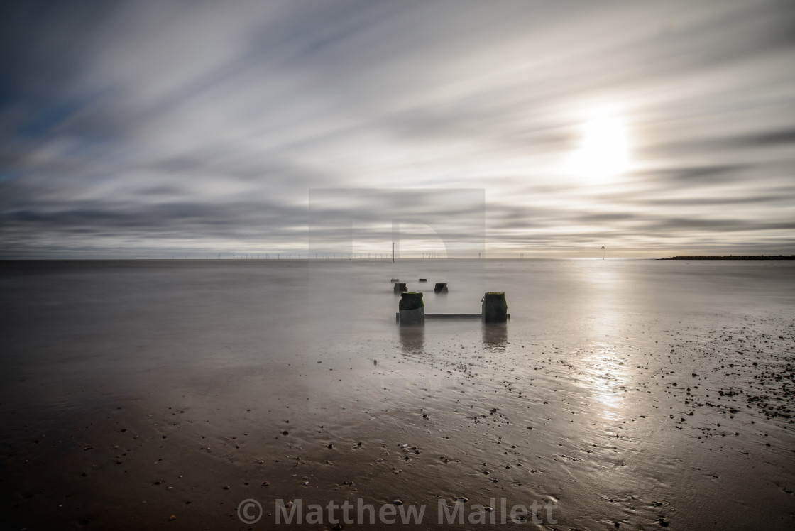 "Minimal Clacton Beach" stock image