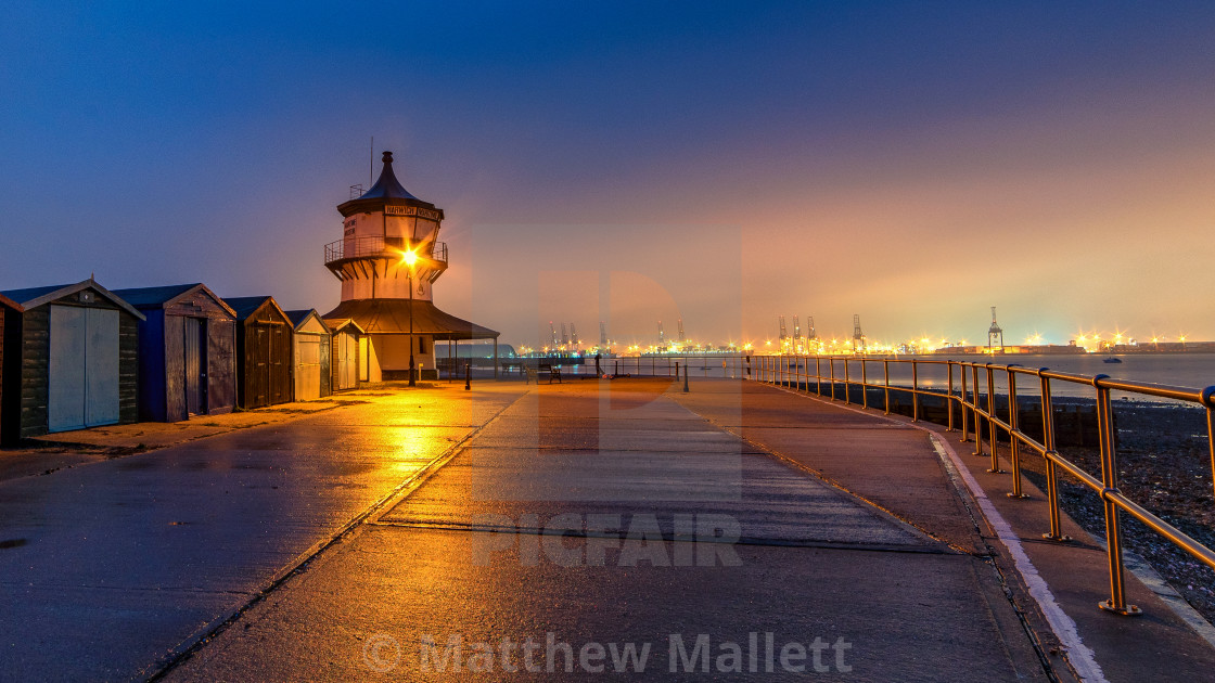 "Harwich Light Museum At Night" stock image