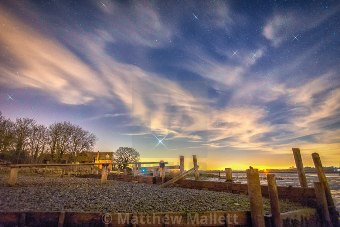 "Landermere Beach Star Scene" stock image