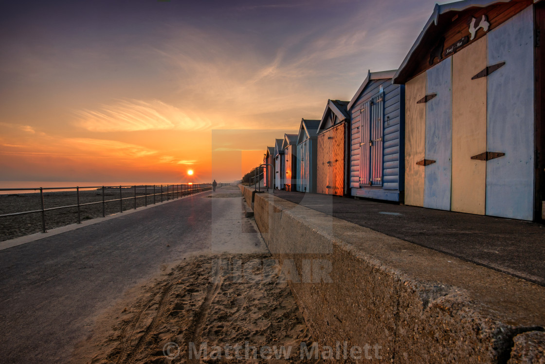 "Sunset Holland On Sea" stock image