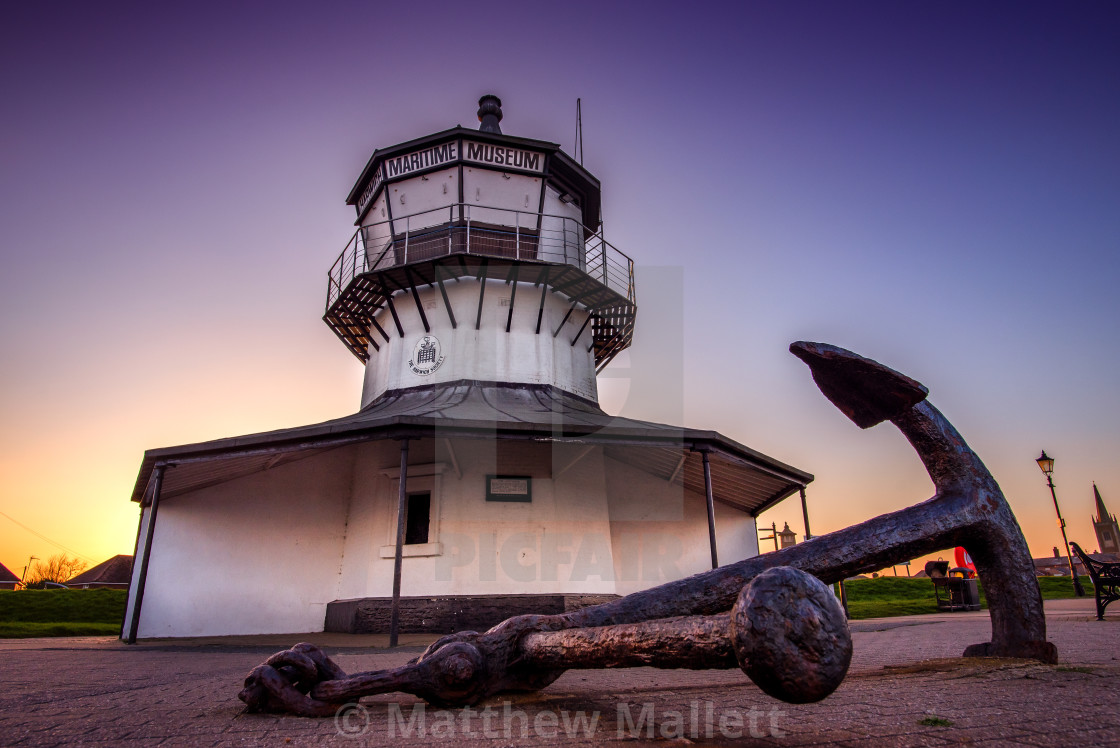 "Harwich Light Museum Anchor" stock image