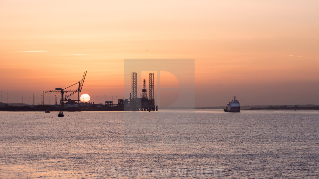 "Setting Sail From Harwich International" stock image