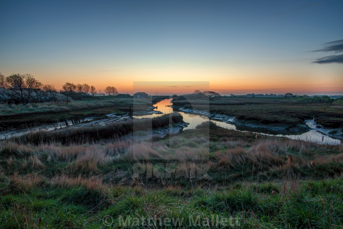 "Golden Hour Over Beaumont Quay" stock image