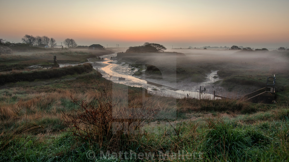 "Beaumont Misty Sunrise" stock image