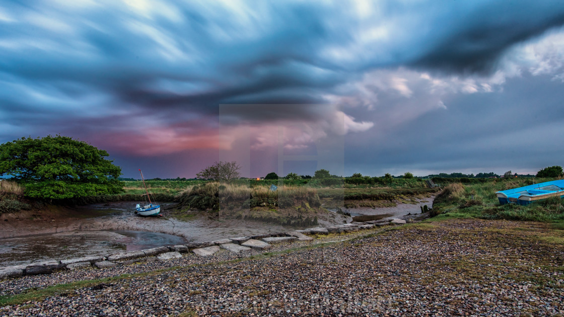 "Stormy Weather Over Beaumont and Thorpe" stock image