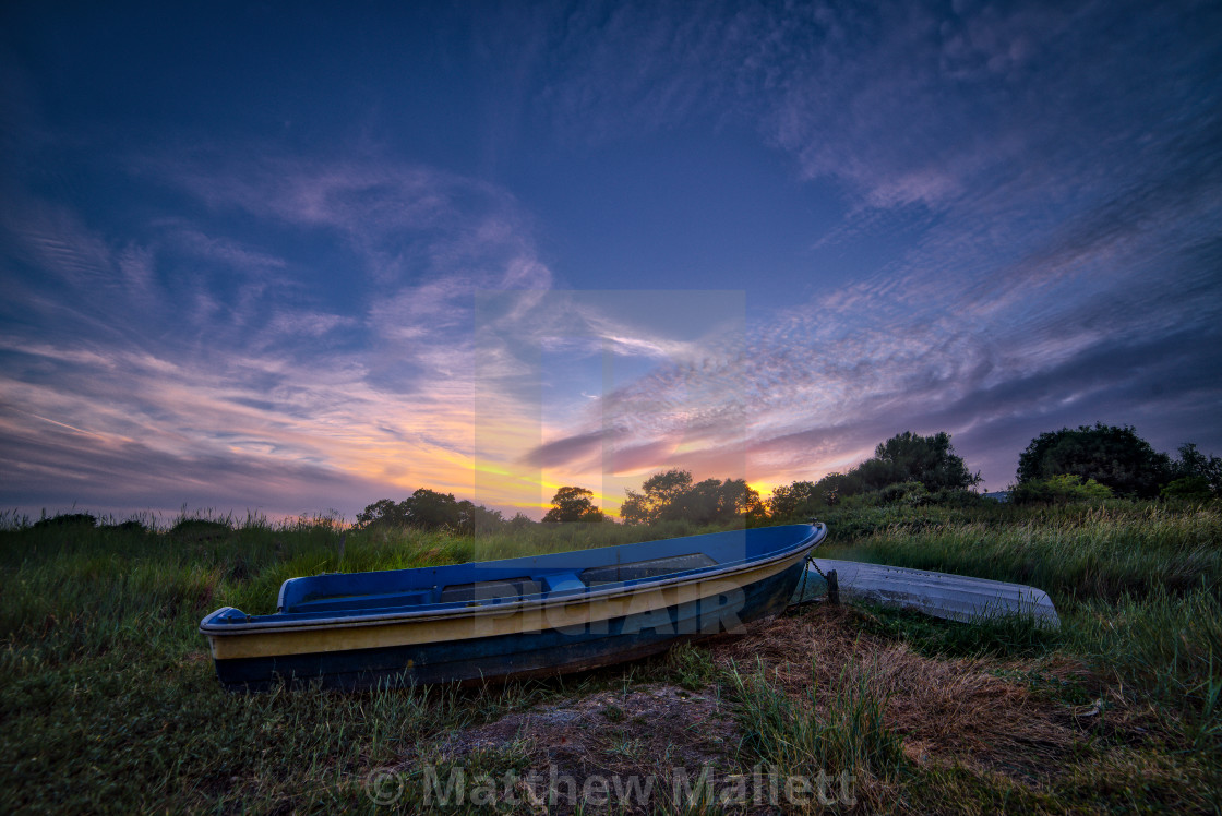 "June 2017 Backwaters Sunset" stock image